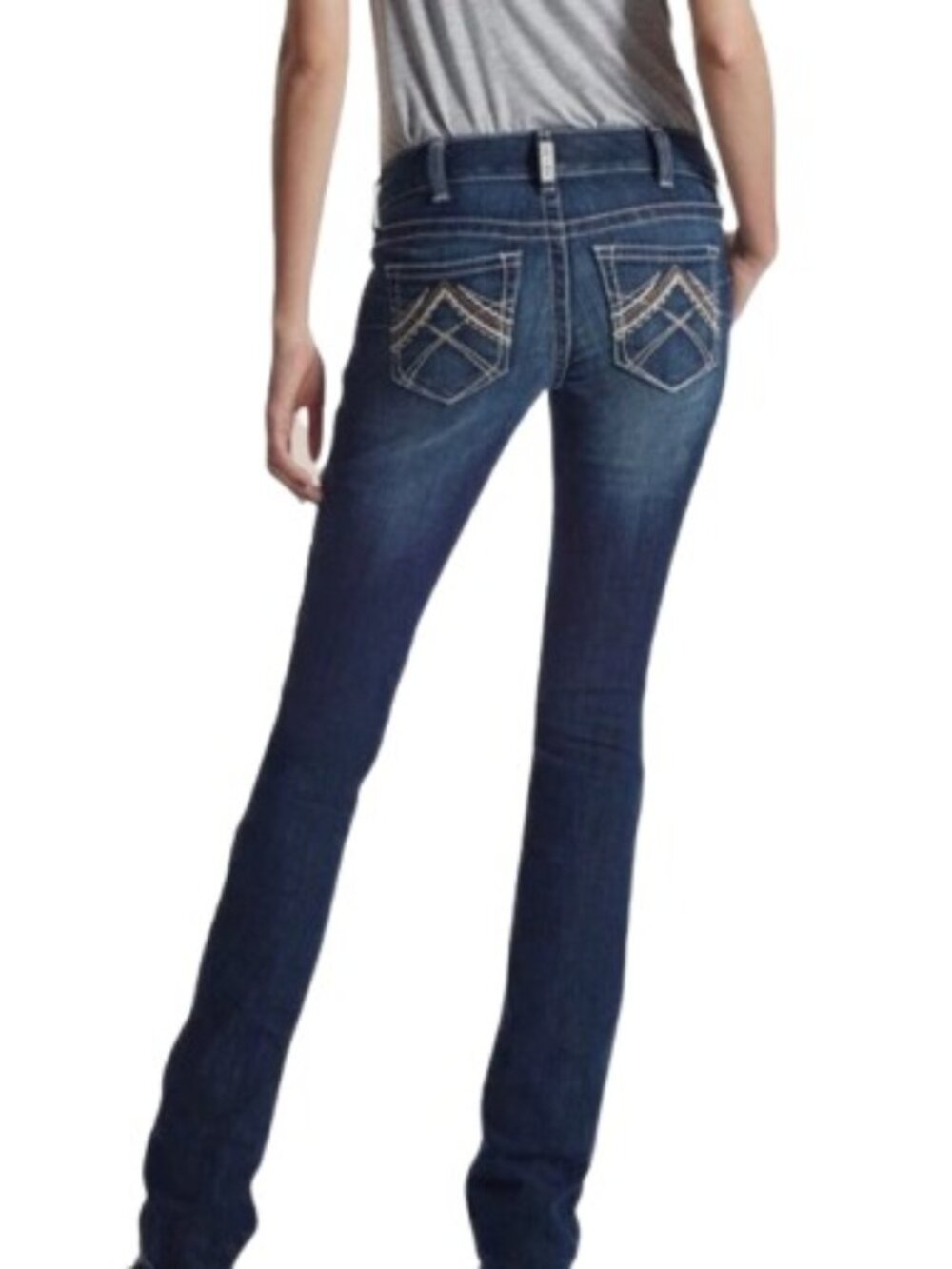 Ariat Womens Real Low Rise Boot Cut  in Lakeshore 30S